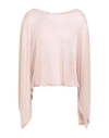 Fabiana Filippi Woman Sweater Blush Size Onesize Viscose, Polyester In Pink