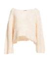 Fabiana Filippi Woman Sweater Blush Size S Cotton, Polyamide In Gold