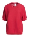 Fabiana Filippi Woman Sweater Brick Size 10 Cotton, Ecobrass In Red