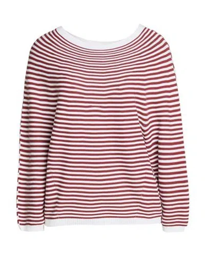 Fabiana Filippi Woman Sweater Brown Size 4 Cotton In Pink