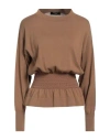 Fabiana Filippi Woman Sweater Camel Size 4 Cashmere In Beige