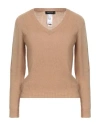 Fabiana Filippi Woman Sweater Camel Size 6 Cashmere In Brown