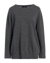 Fabiana Filippi Woman Sweater Charcoal Size 12 Virgin Wool, Silk, Cashmere In Grey