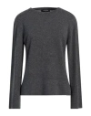Fabiana Filippi Woman Sweater Charcoal Size 8 Virgin Wool, Silk, Cashmere In Black