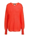 Fabiana Filippi Woman Sweater Coral Size M Mohair Wool, Polyamide, Wool In Red