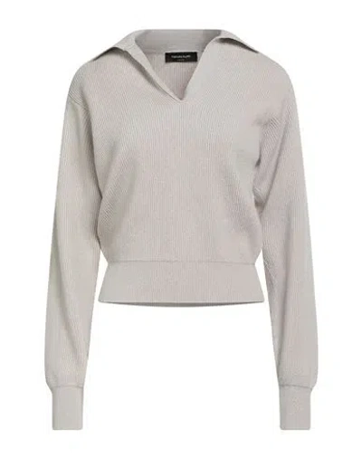 Fabiana Filippi Woman Sweater Cream Size 10 Virgin Wool, Viscose, Silk, Cashmere, Polyester In Gray