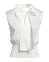Fabiana Filippi Woman Sweater Cream Size 6 Linen, Silk In White