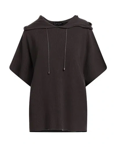 Fabiana Filippi Woman Sweater Dark Brown Size S Virgin Wool, Silk, Cashmere