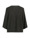 FABIANA FILIPPI FABIANA FILIPPI WOMAN SWEATER DARK GREEN SIZE S VIRGIN WOOL, SILK, CASHMERE, ALPACA WOOL, POLYESTER