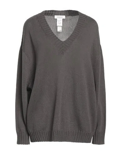 Fabiana Filippi Woman Sweater Dove Grey Size 8 Cotton