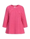 Fabiana Filippi Woman Sweater Fuchsia Size 8 Virgin Wool In Pink