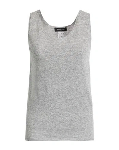 Fabiana Filippi Woman Sweater Grey Size 12 Merino Wool, Silk, Cashmere In Gray