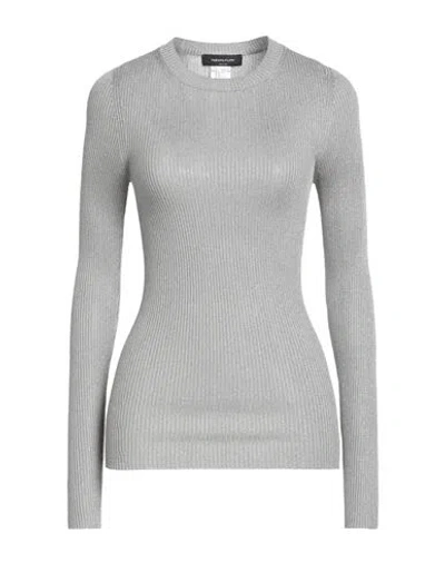 Fabiana Filippi Woman Sweater Grey Size 6 Cotton In Gray