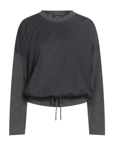 Fabiana Filippi Woman Sweater Grey Size 6 Virgin Wool, Silk, Cashmere, Polyamide, Elastane