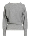 Fabiana Filippi Woman Sweater Grey Size 8 Cashmere In Gray