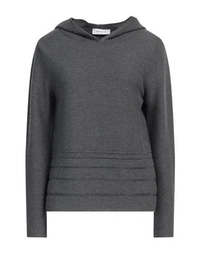 Fabiana Filippi Woman Sweater Grey Size 8 Virgin Wool, Cotton, Cashmere, Viscose, Polyester