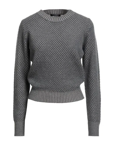Fabiana Filippi Woman Sweater Grey Size 8 Virgin Wool, Silk, Cashmere In Gray