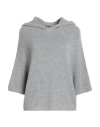 Fabiana Filippi Woman Sweater Grey Size L Cashmere In Gray