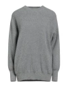 Fabiana Filippi Woman Sweater Grey Size L Virgin Wool, Viscose, Silk, Cashmere, Polyester In Gray