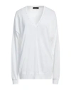 Fabiana Filippi Woman Sweater Ivory Size 10 Cotton In White