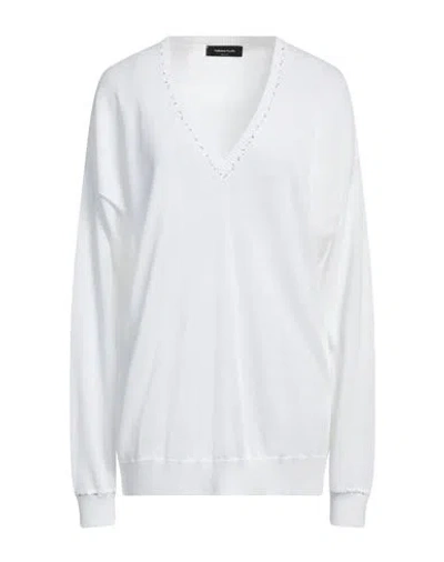 Fabiana Filippi Woman Sweater Ivory Size 10 Cotton In White