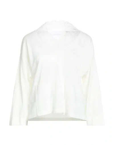 Fabiana Filippi Woman Sweater Ivory Size 2 Linen, Viscose In White