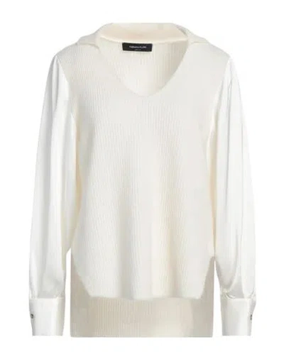 Fabiana Filippi Woman Sweater Ivory Size 4 Virgin Wool, Cashmere, Mohair Wool, Polyamide, Silk