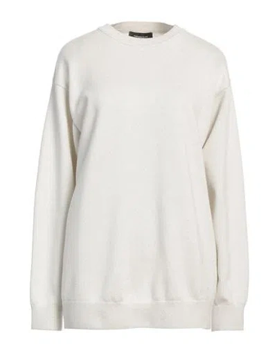 Fabiana Filippi Woman Sweater Ivory Size 6 Virgin Wool, Silk, Cashmere In White