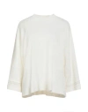 Fabiana Filippi Crewneck Plain Long-sleeved Top In White