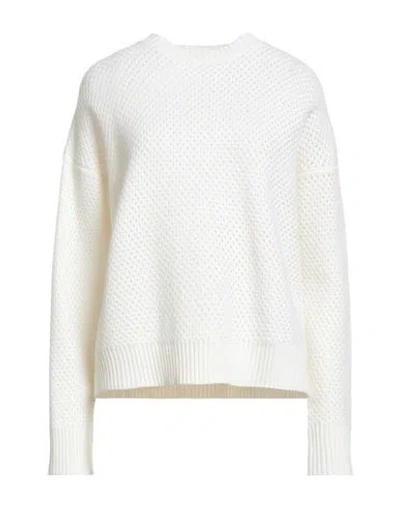 Fabiana Filippi Woman Sweater Ivory Size L Merino Wool, Silk, Cashmere, Ecobrass In White