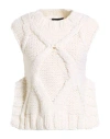 Fabiana Filippi Woman Sweater Ivory Size L Virgin Wool In Neutral