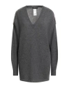 Fabiana Filippi Woman Sweater Lead Size M Cashmere In Gray
