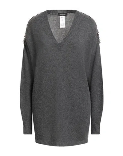 Fabiana Filippi Woman Sweater Lead Size M Cashmere In Gray