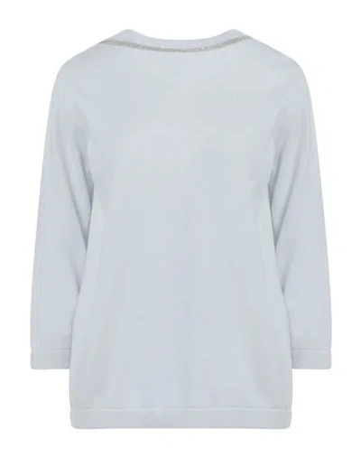 Fabiana Filippi Woman Sweater Light Blue Size 4 Pure Virgin Wool Iws, Silk, Cashmere In Blue