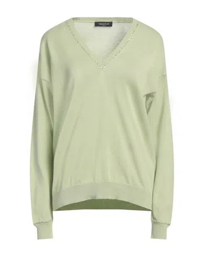 Fabiana Filippi Woman Sweater Light Green Size 10 Cotton