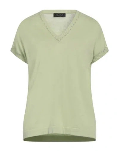 Fabiana Filippi Woman Sweater Light Green Size 8 Cotton