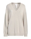 Fabiana Filippi Woman Sweater Light Grey Size 10 Cotton