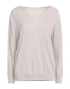 Fabiana Filippi Woman Sweater Light Grey Size 10 Cotton, Viscose, Polyester