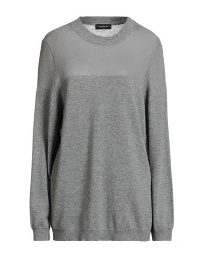 Fabiana Filippi Woman Sweater Light Grey Size 10 Virgin Wool, Silk, Cashmere, Mohair Wool, Alpaca Wo In Gray