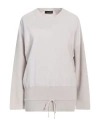 Fabiana Filippi Woman Sweater Light Grey Size 4 Virgin Wool, Silk, Cashmere, Polyamide, Elastane In Gray