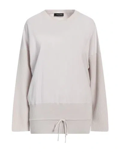 Fabiana Filippi Woman Sweater Light Grey Size 4 Virgin Wool, Silk, Cashmere, Polyamide, Elastane In Gray