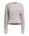 Fabiana Filippi Woman Sweater Light Grey Size 8 Merino Wool In Gray