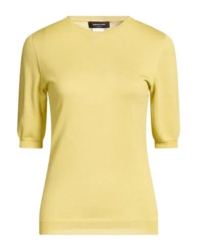 Fabiana Filippi Woman Sweater Lime Green Size 10 Silk, Cotton In Yellow