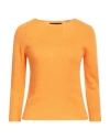 Fabiana Filippi Woman Sweater Mandarin Size 12 Cashmere In Orange