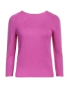 Fabiana Filippi Woman Sweater Mauve Size 14 Cashmere In Purple