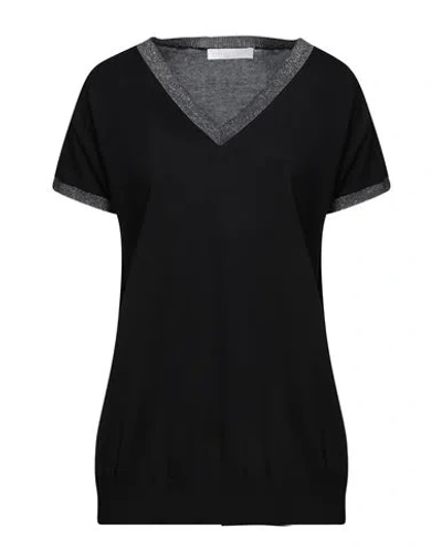 Fabiana Filippi Woman Sweater Midnight Blue Size 10 Cotton, Viscose, Polyester, Ecobrass