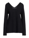 Fabiana Filippi Woman Sweater Midnight Blue Size 10 Virgin Wool, Cotton In Blue