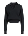 Fabiana Filippi Woman Sweater Midnight Blue Size 10 Virgin Wool, Viscose, Silk, Cashmere, Polyester In Blue