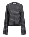 Fabiana Filippi Woman Sweater Midnight Blue Size 10 Alpaca Wool, Cotton In Blue