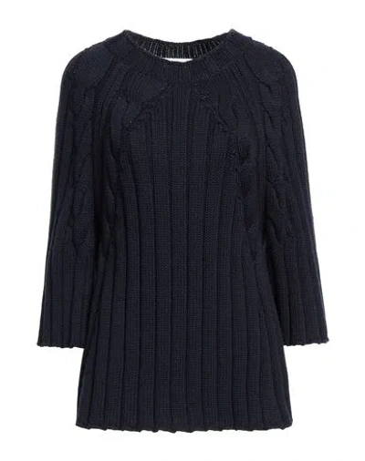 Fabiana Filippi Woman Sweater Midnight Blue Size 8 Virgin Wool